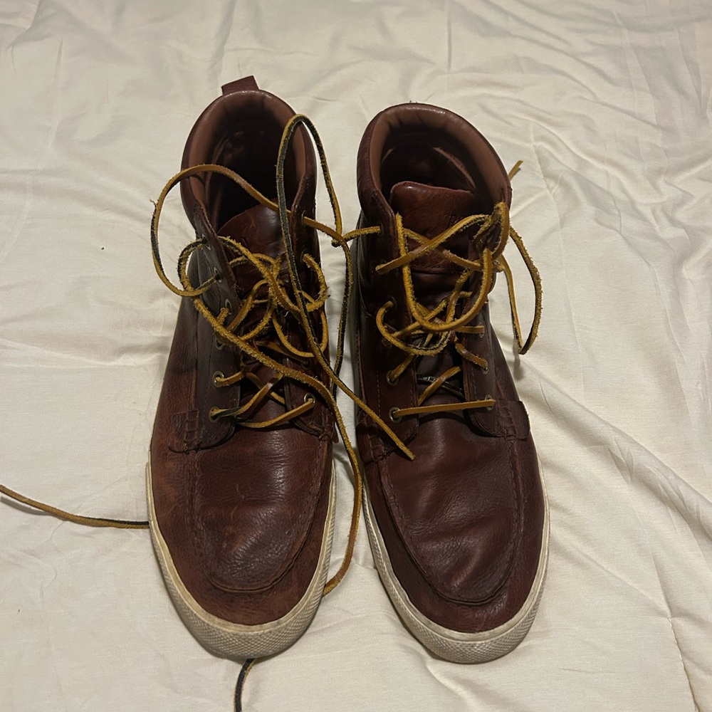 Polo by Ralph Lauren Brown Leather Sneakers